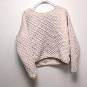 Quilted cream long sleeve